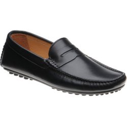 Herring Fiorano rubber-soled loafers in Navy Handpainted