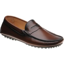 Herring Fiorano rubber-soled loafers in Tan Handpainted