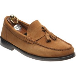 Herring Genoa tasselled loafers in Tan Suede