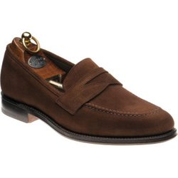 Herring Charlton loafers in Brown Suede