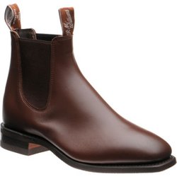 RM Williams Comfort Craftsman rubber-soled Chelsea boots in Dark Tan Calf