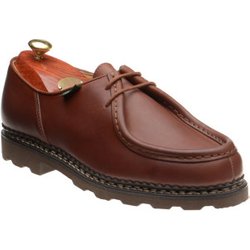 Paraboot Michael rubber-soled Derby shoes in Lisse Marron