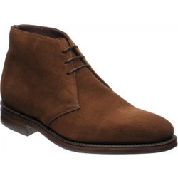 Loake Pimlico rubber-soled Chukka boots in Brown Suede