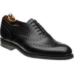 Loake Hepworth hybrid-soled brogues in Black Calf