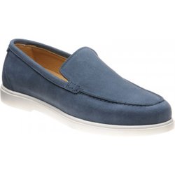 Loake Tuscany rubber-soled loafers in Denim Suede