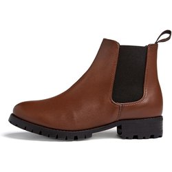 Will's Vegan Store Damen vegan Chelsea Boots Luxe Deep Tread Maroon