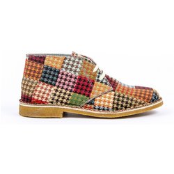Risorse Future Herren vegan Desert Boots Houndstooth Multicolor