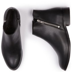 Will's Vegan Store Damen vegan Stiefel Low Knöchel Schwarz