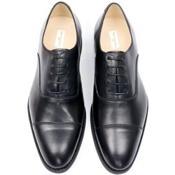 Will's Vegan Store Herren vegan Oxford Schuhe Goodyear Welt Schwarz