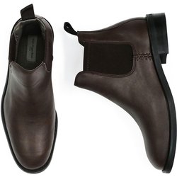Will's Vegan Store Herren vegan Chelsea Boots Dunkelbraun