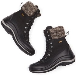 Will's Vegan Store Damen vegan Schneestiefel Wvsport Schwarz