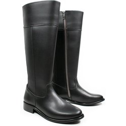 Will's Vegan Store Damen vegan Kniehohe Stiefel Schwarz