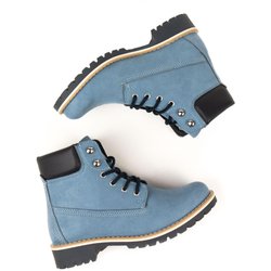Will's Vegan Store Damen vegan Dock Boots Hellblau