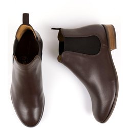 Will's Vegan Store Herren vegan Chelsea Boots Dunkelbraun