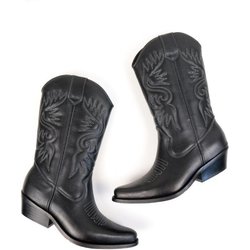 Will's Vegan Store Damen vegan Westernstiefel Damen Schwarz