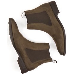 Will's Vegan Store Herren vegan Chelsea Boots Goodyear Welt Dunkelbraun