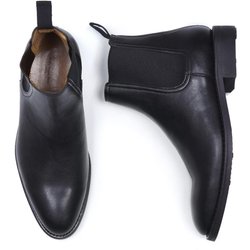 Will's Vegan Store Herren vegan Chelsea Boots Goodyear Welt Schwarz