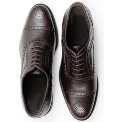 Will's Vegan Store Herren vegan Brogues Goodyear Welt Dunkelbraun