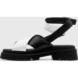 BOHEMA Damen vegan Medley Sandalen Schwarz Weiß