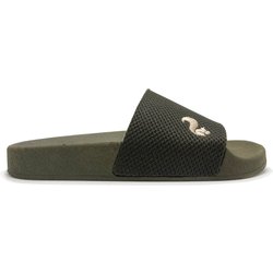 thies Herren vegan Strand Pantoletten Eco Olivgrün Beige