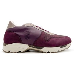 thies Damen vegan Runner Sneaker Eco Eichhörnchen Algen Kork Dunkelbeere Lila