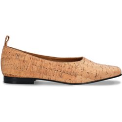 NAE Damen vegan Ballerinas Melita Kork Braun