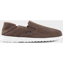 8000kicks EU Damen vegan Slip-On Damen Sunslide Hanf Dunkelbraun