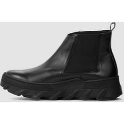 BOHEMA Damen vegan Chelsea Boots Tiger Schwarz