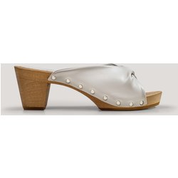 AGAZI Damen vegan Clogs All That She Wants! Veganes Ökoleder Grau