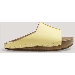 AGAZI Damen vegan Clogs Pilates Babe! Gelb
