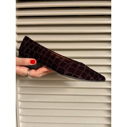 Momoc Damen vegan Ballerinas Coco Velvet Tierra V.2. Dunkelbraun