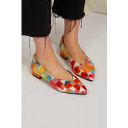 Momoc Damen vegan Ballerinas Frigiliana Multicolour