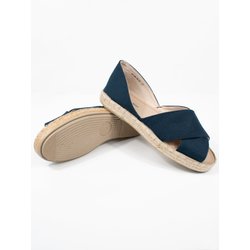 Will's Vegan Store Damen vegan Sandalen Espadrilles Marine Segeltuch