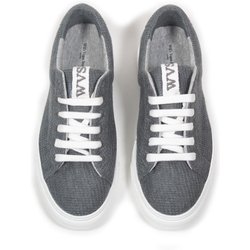 Will's Vegan Store Herren vegan Sneakers Biologisch Abbaubarer Strick Grau