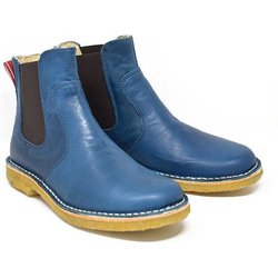 Grünbein Shoes Chelsea Boots Irma lose Einlage blau