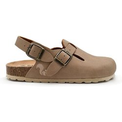 Vegane thies ® Eco Bio Backstrap Clogs aus rec. PET mit Kork-Tieffussbett