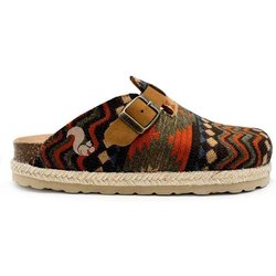 Vegane thies ® Eco Bio Yosemite Clogs aus rec. textilen Material mit Kork-Tieffussbett