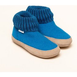 Gottstein Hüttenschuh Dakota - Hoher Filzhausschuh für Damen & Herren aus 100% Schurwolle mit extra bequemer Ledersohle & elastischem Strickbund