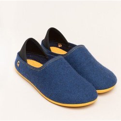 Gottstein Filzhausschuh Wool Slip-On aus 100% Schurwolle - für Damen & Herren - Rutschfeste Gummisohle