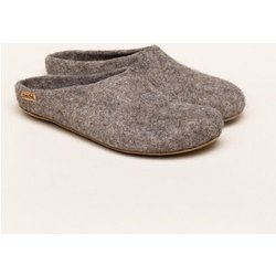 Magicfelt Filz-Hausschuh 713 aus 100% seltenen Wollen | Pantoffel für Damen & Herren mit hochwertiger Rinds-Sohle - Made in Tirol