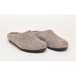 Magicfelt Gottstein naturbelassene ungefärbte Filzpantoffeln Hausschuhe