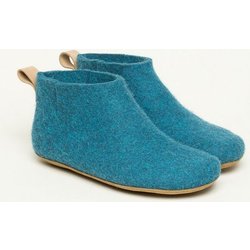 Magicfelt 743 Hüttenschuhe aus 100% Merino-Wolle - Hausschuh für Damen & Herren - Made in Tirol - Hochwertige & robuste Ledersohle