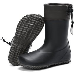SAGUARO Gummistiefel Barfußschuhe vegan Damen Herren Naturkautschuk gefüttert