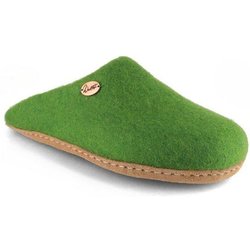 WoolFit Handgefilzte Pantoffeln ohne Fersenrand aus 100% Wolle