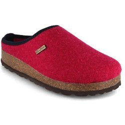 Tuffeln Vegane Hausschuhe im Tiroler Clogs Design - Unisex Filzpantoffeln mit Korkfußbett