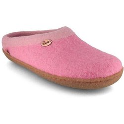 WoolFit Sherpa Barfuß-Hausschuhe unisex Filz-Pantoffeln mit Naturgummisohle, nachhaltig aus 100% Wolle