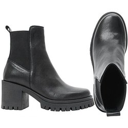 Ten Points Leder-Absatzboots, Ylva mit Gummi