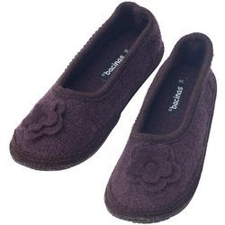 Bacinas Warme Ballerina Hausschuhe Damen Schurwolle Wollwalk Filzsohle