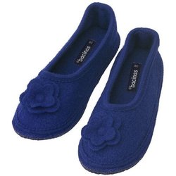 Bacinas Warme Ballerina Hausschuhe Damen Schurwolle Wollwalk Filzsohle