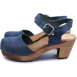 MAJKEN - schwedische Holz Clogs Sandale von me&myclogs - high mid heel